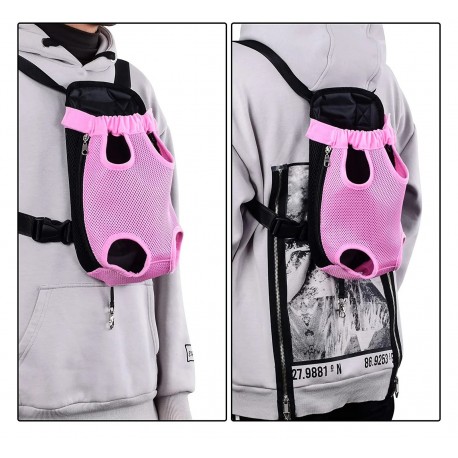 Сетчатый дышащий рюкзак-переноска для маленьких и средних животных  оптом-10