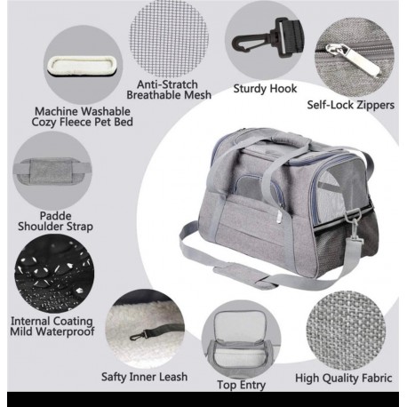 Сумка-переноска на плечо для мелких пород домашних животных до 5 кг  оптом-10