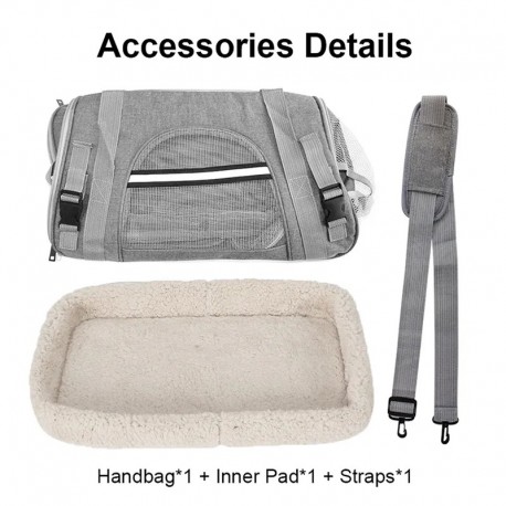 Сумка-переноска на плечо для мелких пород домашних животных до 5 кг  оптом-7