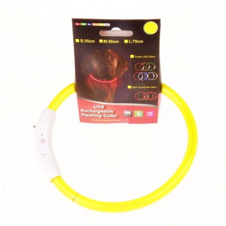 Светящийся ошейник USB Rechargeable Flashing Collar  оптом-1