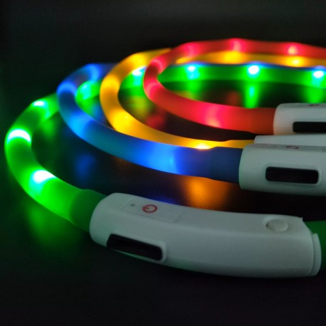 Светящийся ошейник USB Rechargeable Flashing Collar  оптом-7