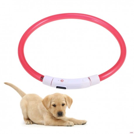 Светящийся ошейник USB Rechargeable Flashing Collar  оптом-5