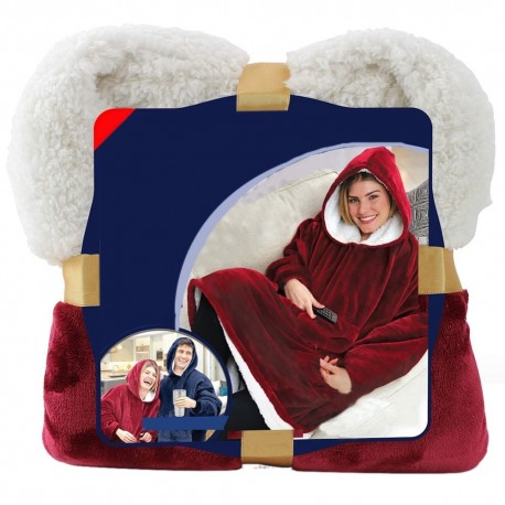 Плед с капюшоном Huggle ultra plush blanket hoodie  оптом-2