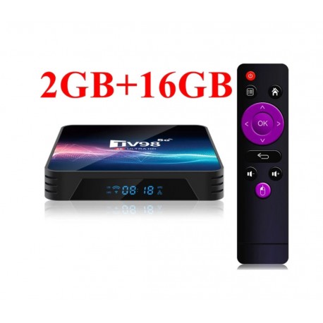 ТВ-приставка Android TV98 Allwinner H313, четырехъядерный процессор ИК-пульт  оптом-1