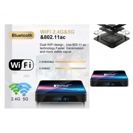 ТВ-приставка Android TV98 Allwinner H313, четырехъядерный процессор ИК-пульт  оптом-5