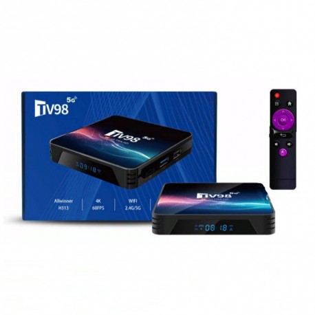 ТВ-приставка Android TV98 Allwinner H313, четырехъядерный процессор ИК-пульт  оптом
