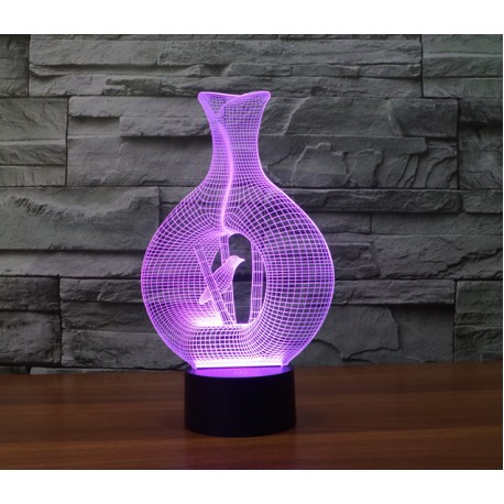 3D LED Светильник Птица  оптом-1
