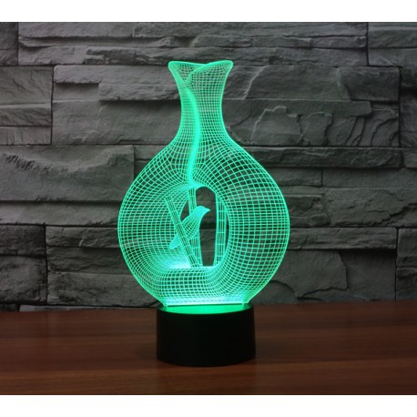 3D LED Светильник Птица  оптом-2