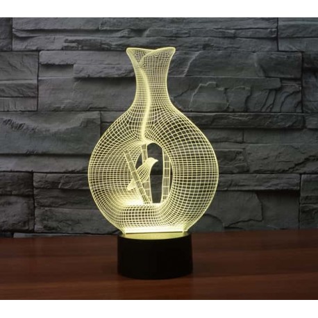 3D LED Светильник Птица  оптом