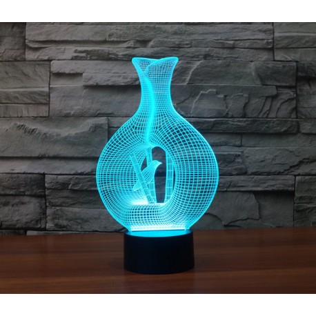 3D LED Светильник Птица  оптом-3