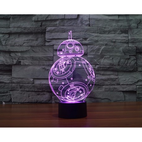 3D Светильник семицветный Звездные Войны Дроид Sphero BB-8 Droid (Star Wars)  оптом-2