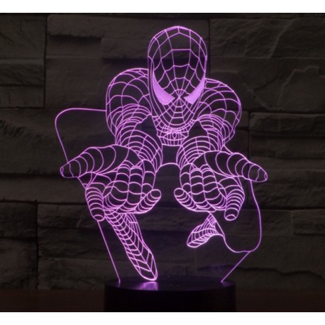 Акриловый 3D светильник Человек-паук (Spider man)  оптом-2