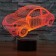 Акриловый 3D светильник Машинка  оптом