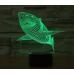 Объемный 3D светильник Акула оптом