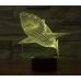 Объемный 3D светильник Акула оптом