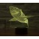 Объемный 3D светильник Акула  оптом
