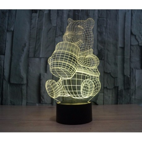 Объемный 3D светильник Медведь Винни-Пух  оптом-3