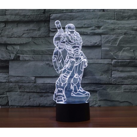 Объемный 3D светильник Железный человек 1 (Iron man)  оптом-2