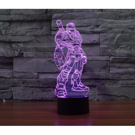 Объемный 3D светильник Железный человек 1 (Iron man)  оптом-1