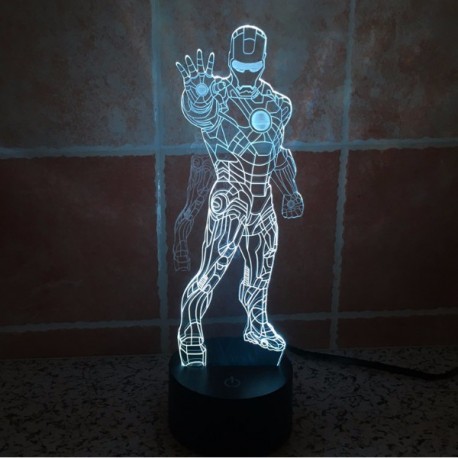 Объемный 3D светильник Железный человек 3 (Iron man)  оптом-2