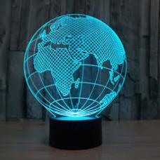 Светодиодный 3D светильник глобус оптом