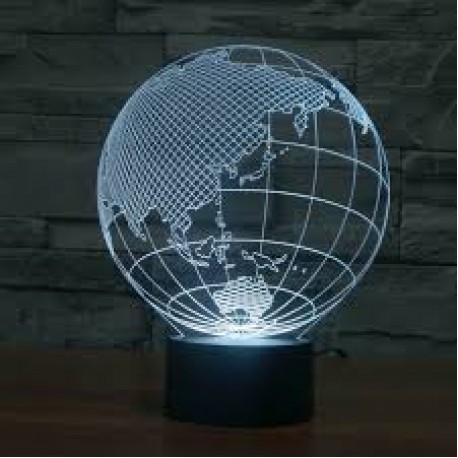 Светодиодный 3D светильник глобус  оптом-1