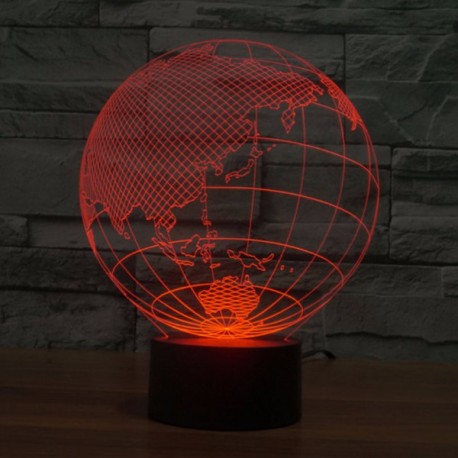 Светодиодный 3D светильник глобус  оптом-3