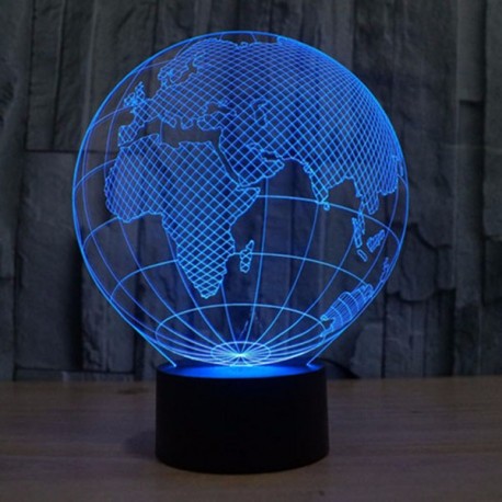 Светодиодный 3D светильник глобус  оптом-2
