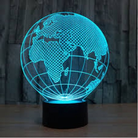 Светодиодный 3D светильник глобус  оптом