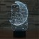 Светодиодный 3D светильник медвежонок на луне  оптом