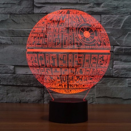 Светодиодный 3D светильник Звезда смерти Star Wars  оптом-3