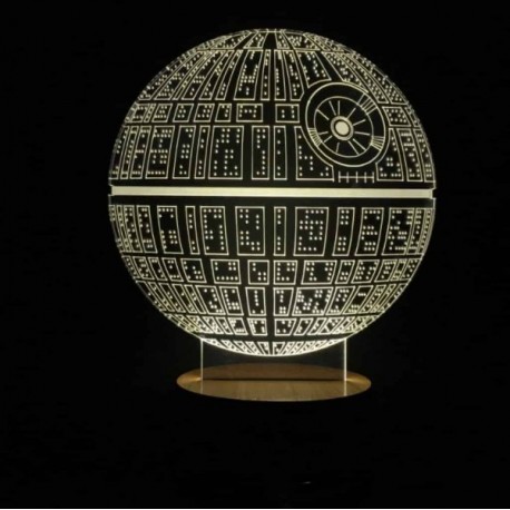 Светодиодный 3D светильник Звезда смерти Star Wars  оптом