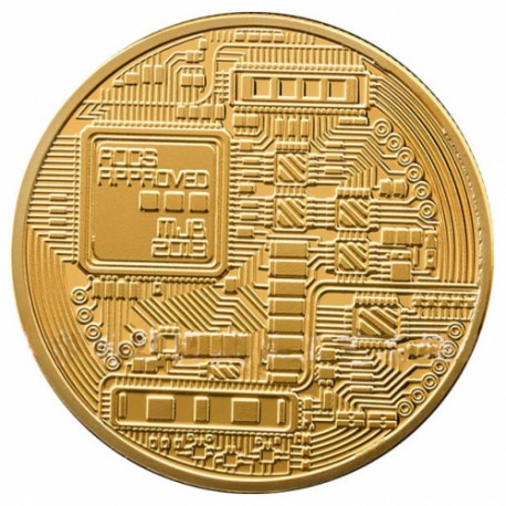 Сувенирная монета Bitcoin  оптом-1