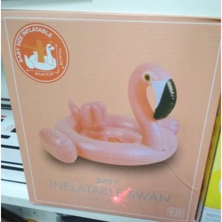 Детский Надувной круг фламинго Inflatable swan baby  оптом-1