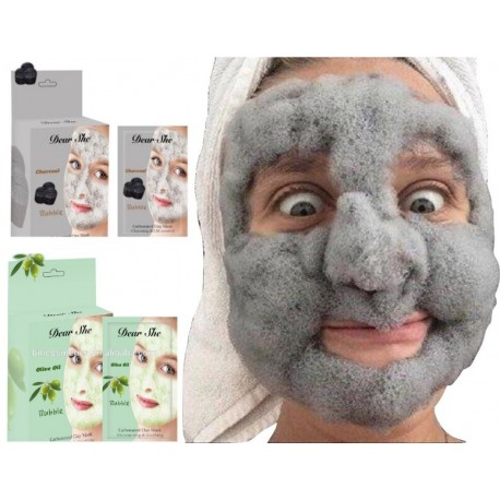 Пузырьковая маска для лица Dear She Charcoal 10 шт  оптом-1