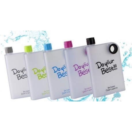 Плоская матовая бутылка для воды DO your Best  оптом