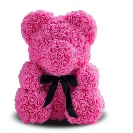 Мишка из 3D роз 40 см  оптом