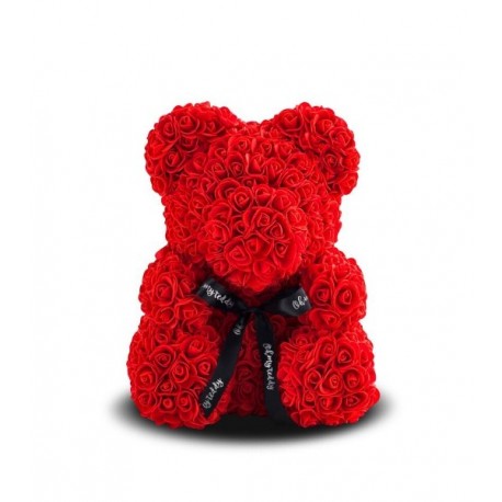 Мишка из 3D роз 40 см  оптом-1