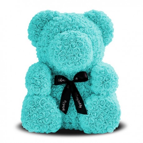 Мишка из 3D роз 40 см  оптом-3