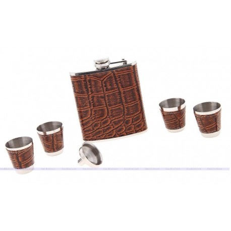 Подарочный набор: Фляжка 500 мл, воронка и 4 рюмки  оптом-1