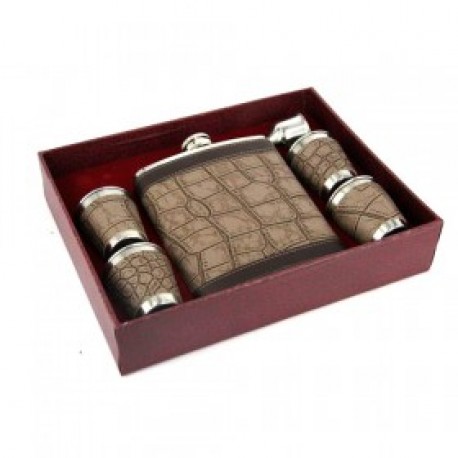 Подарочный набор: Фляжка 500 мл, воронка и 4 рюмки  оптом-4