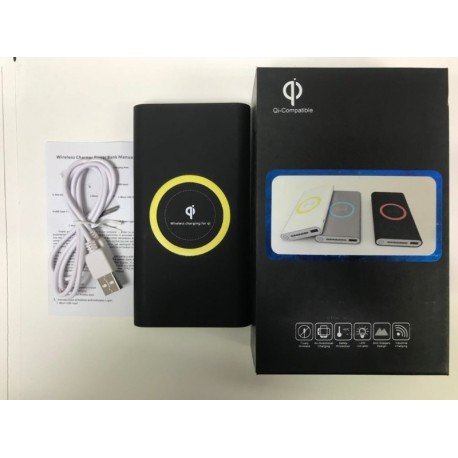 Power Bank Qi 20000 mah с беспроводной зарядкой  оптом-3
