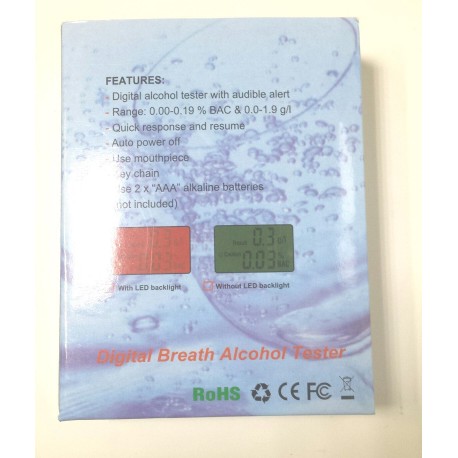 Персональный алкотестер Digital Breath Alcohol Tester  оптом-4