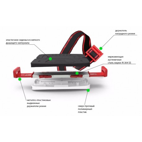 Суперкомпактный автомобильный бустер для детей (альтернатива автокреслу)  оптом-2