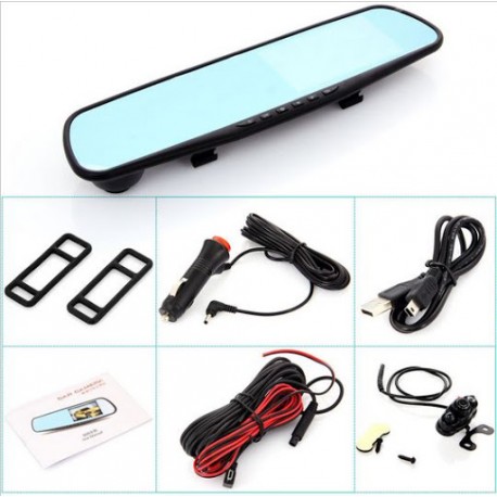 Зеркало-видеорегистратор Vehicle Blackbox DVR (2 камеры)  оптом-2