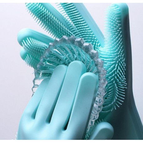 Силиконовые перчатки для мытья посуды Livingenie  оптом-1