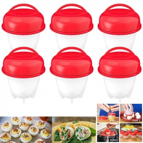 Silicone Egg Boil  формы для варки яиц без скорлупы, 6 шт  оптом-1