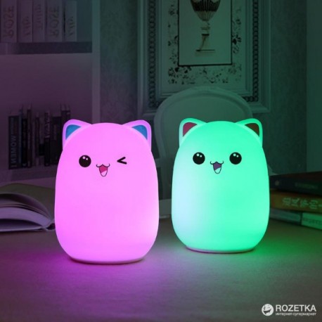 Мягкий силиконовый ночник мишка  оптом-1