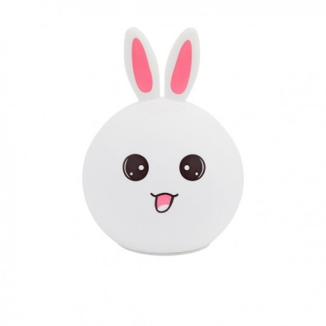 Мягкий силиконовый ночник зайчик  оптом