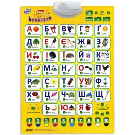 Обучающий плакат говорящий Букваренок  оптом